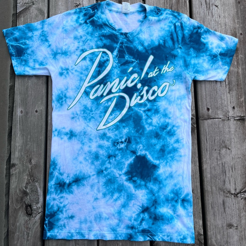 Panic At The Disco Blue Tie Dye T-shirt Size XS